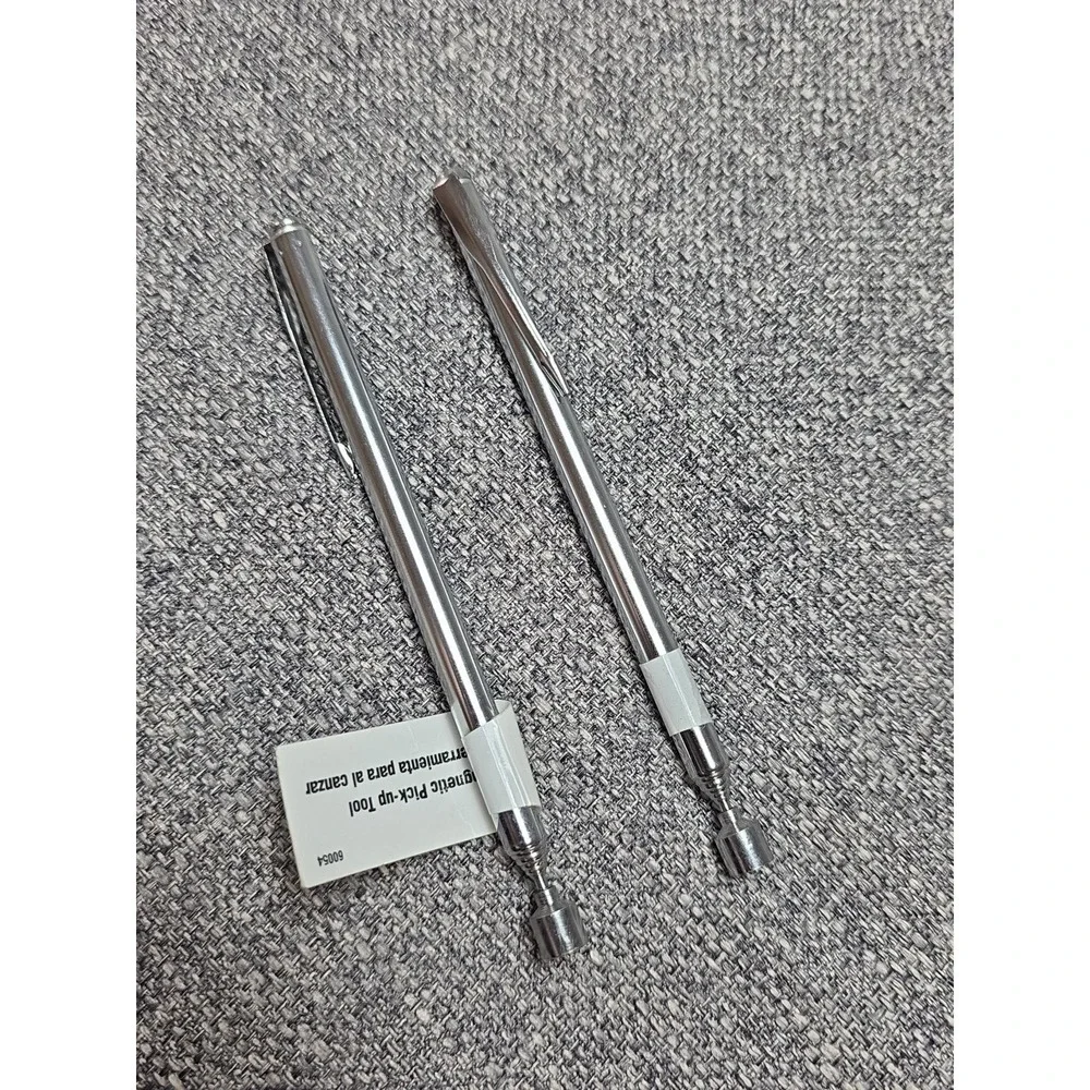 Sheffield 2 PC Magnetic Telescoping Pick-Up Tool Pocket Clip 2 Lb Sliver